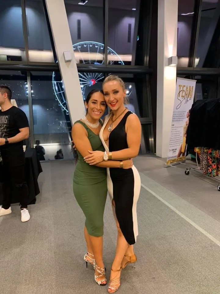 Latin dance competitors