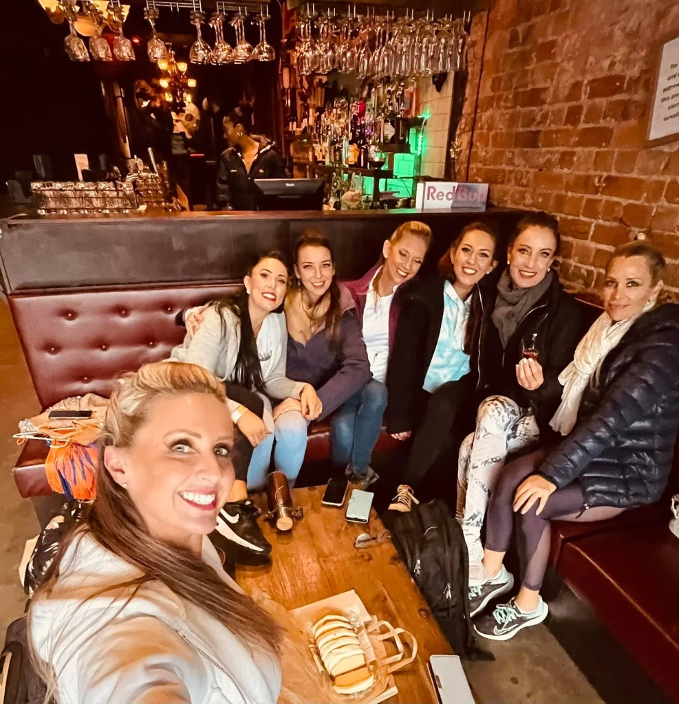 Elite Latin Dance Co. team relaxing together during the Rumbia Melbourne trip