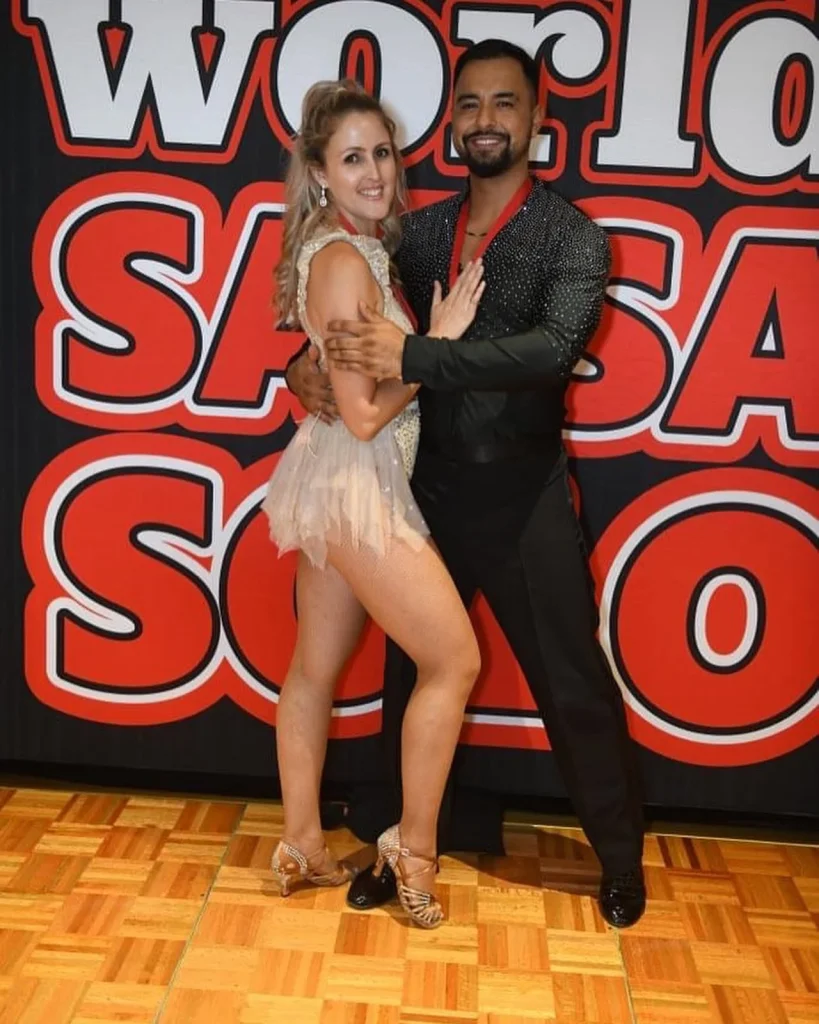 Jhovver Duarte dancing with Elite Latin Dance Co.