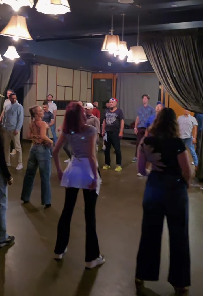 Kristi Hall and Tiago Mendes teaching a Bachata workshop in Brisbane